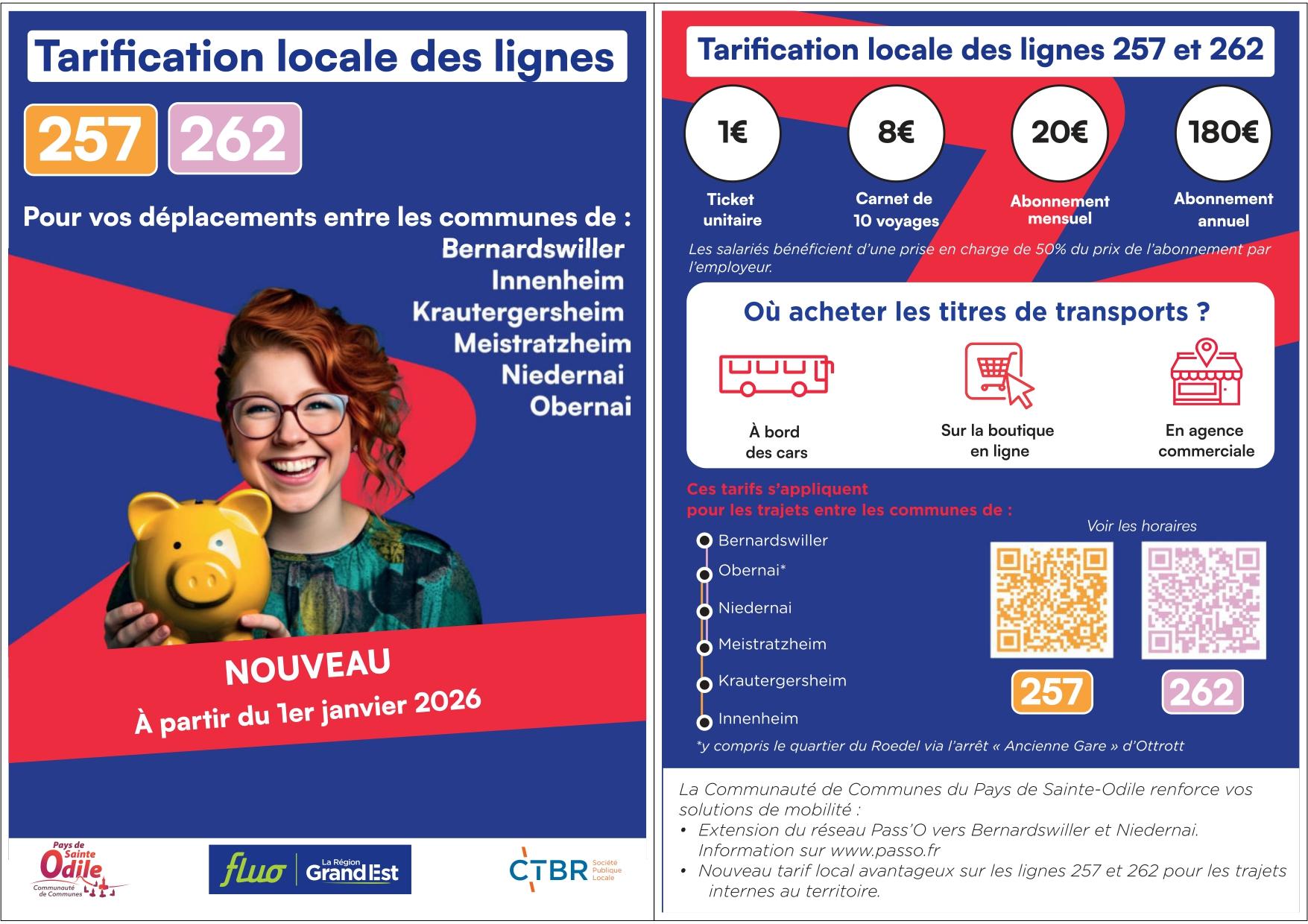 You are currently viewing Tarification locale sur la ligne FLUO 257