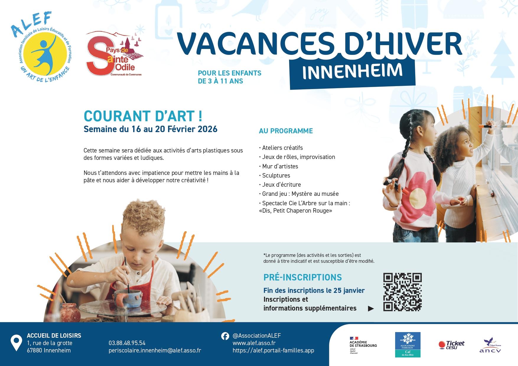 You are currently viewing Accueil de loisirs ALEF à Innenheim et Obernai – Vacances d&rsquo;hiver 2026